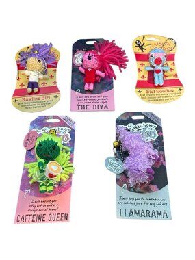 Watchover Nola Voodoo Dolls Lot Of 5 Diet Diva Caffeine Nawlins New Orleans NOS